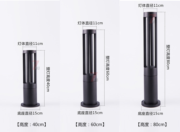 (QDCPD-017)F(xin)ALEDƺ40cm60cm80cmͬ߶Ҏ(gu)ߴʾD